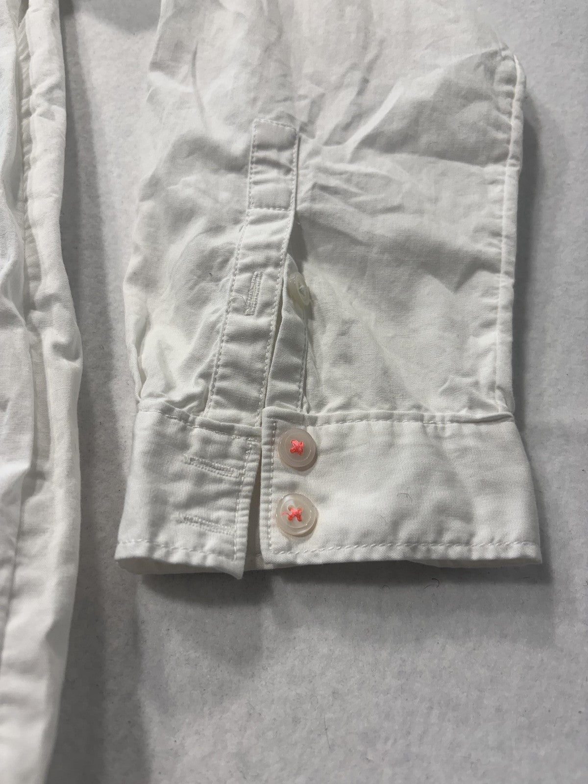 Maeve Shirt Dress Womens Medium White Collared Button Front Cotton Anthropologie