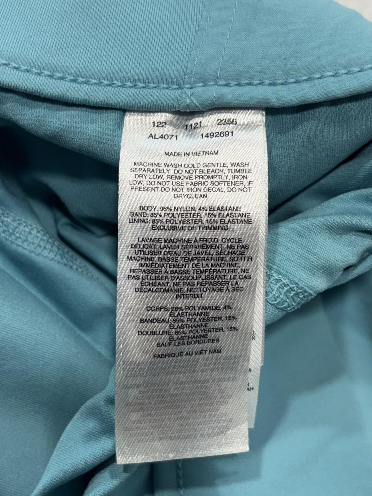 Columbia Skort Womens Large Blue Stretch Drawstring Hiking Outdoor Pocket Lined