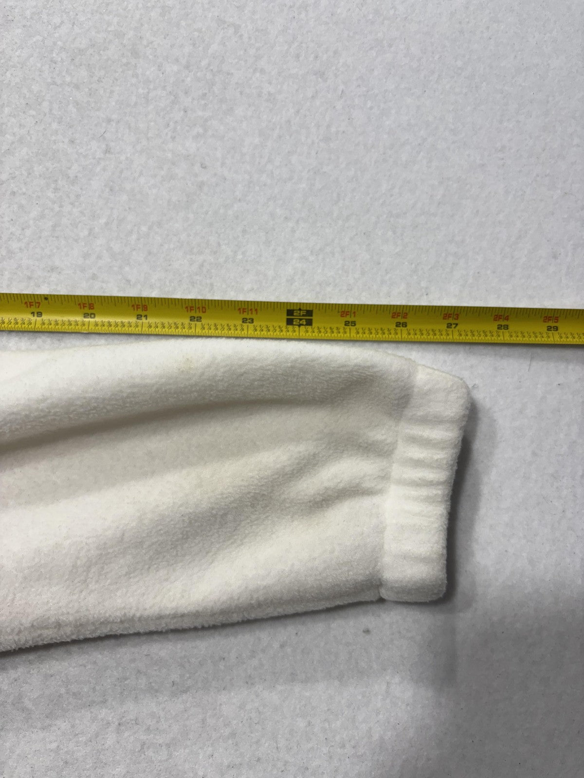 Columbia Jacket Womens S White Fleece Full Zip Stand Collar Pockets Soft Outdoor