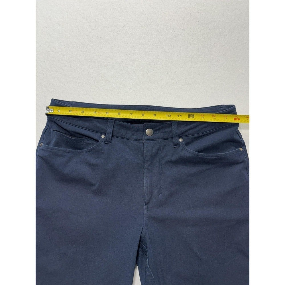 Lululemon Chino Pants Mens 34x31 Blue Slim Straight Stretch Casual Outdoor