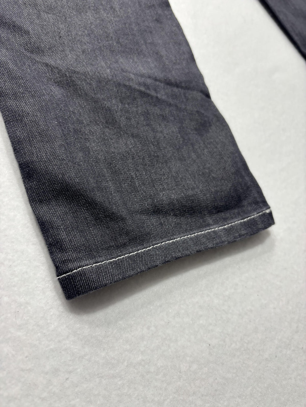 PrAna Jeans Womens 12 Gray Dark Wash Straight Leg Mid Rise Stretch 33x32