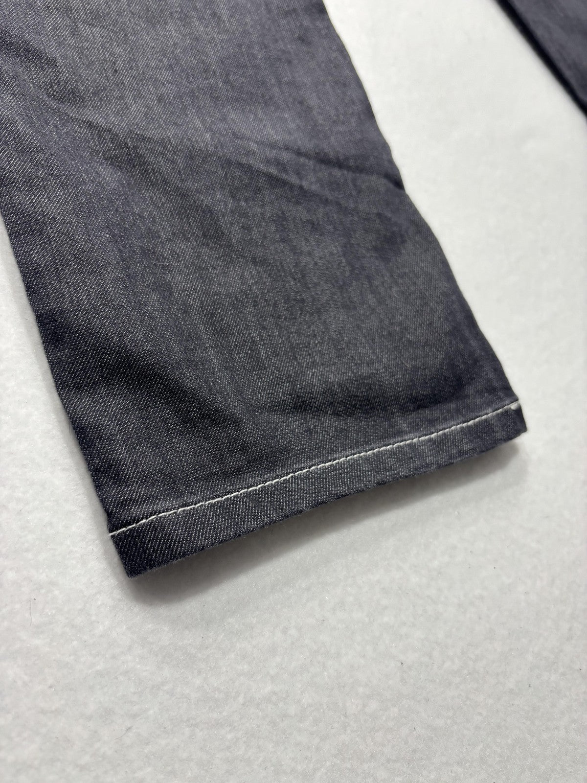 PrAna Jeans Womens 12 Gray Dark Wash Straight Leg Mid Rise Stretch 33x32
