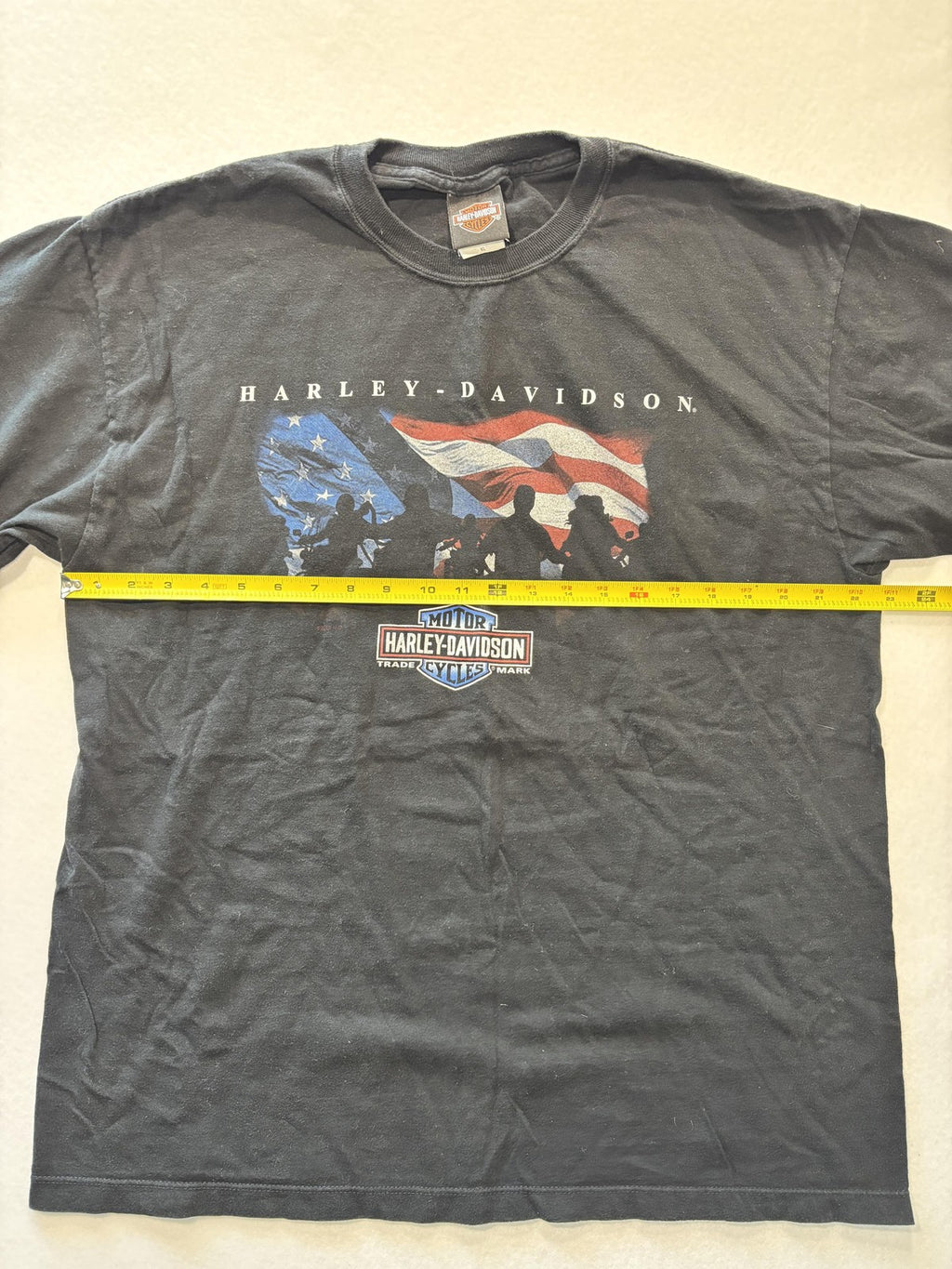 Vintage Harley-Davidson Shirt Mens XL Black Chunky River Meridian MS 2000s USA