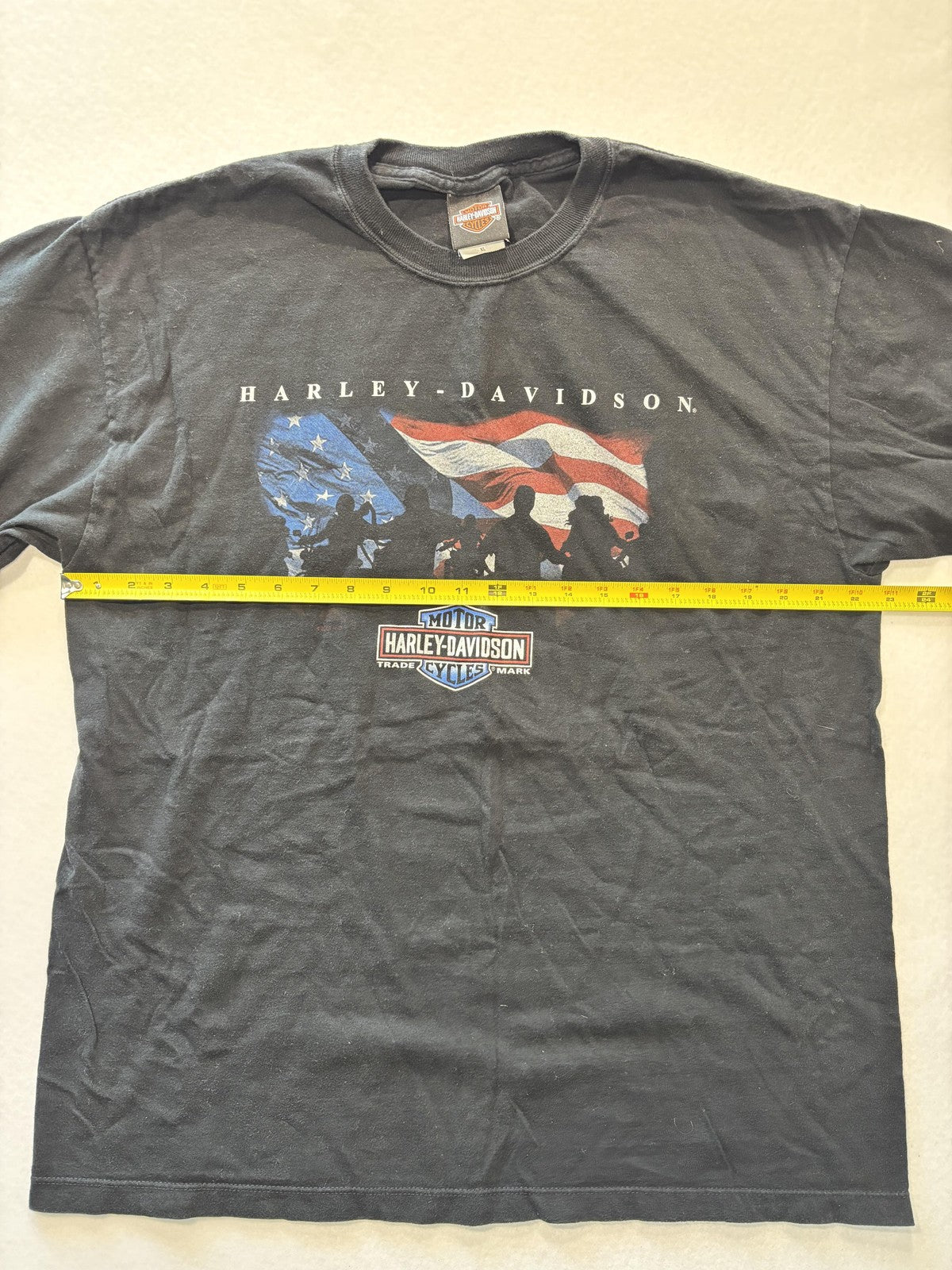 Vintage Harley-Davidson Shirt Mens XL Black Chunky River Meridian MS 2000s USA