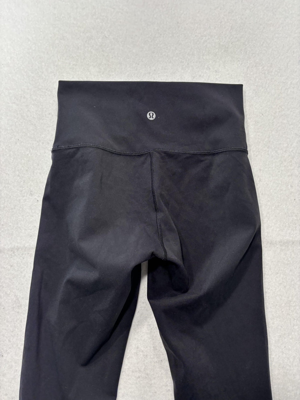 Lululemon Leggings Womens 4 Black High Rise 23" Inseam Cropped Yoga Stretch