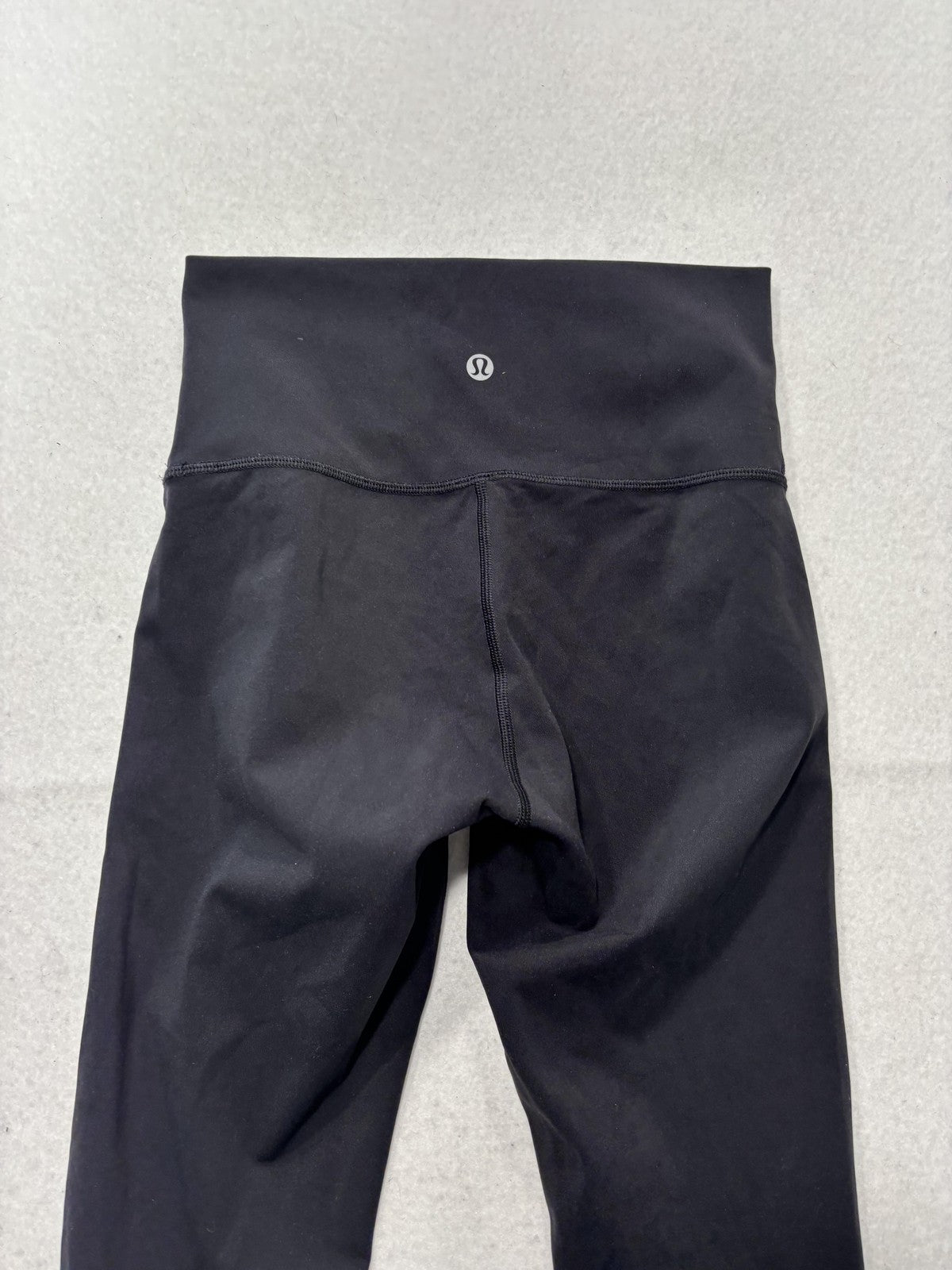 Lululemon Leggings Womens 4 Black High Rise 23" Inseam Cropped Yoga Stretch