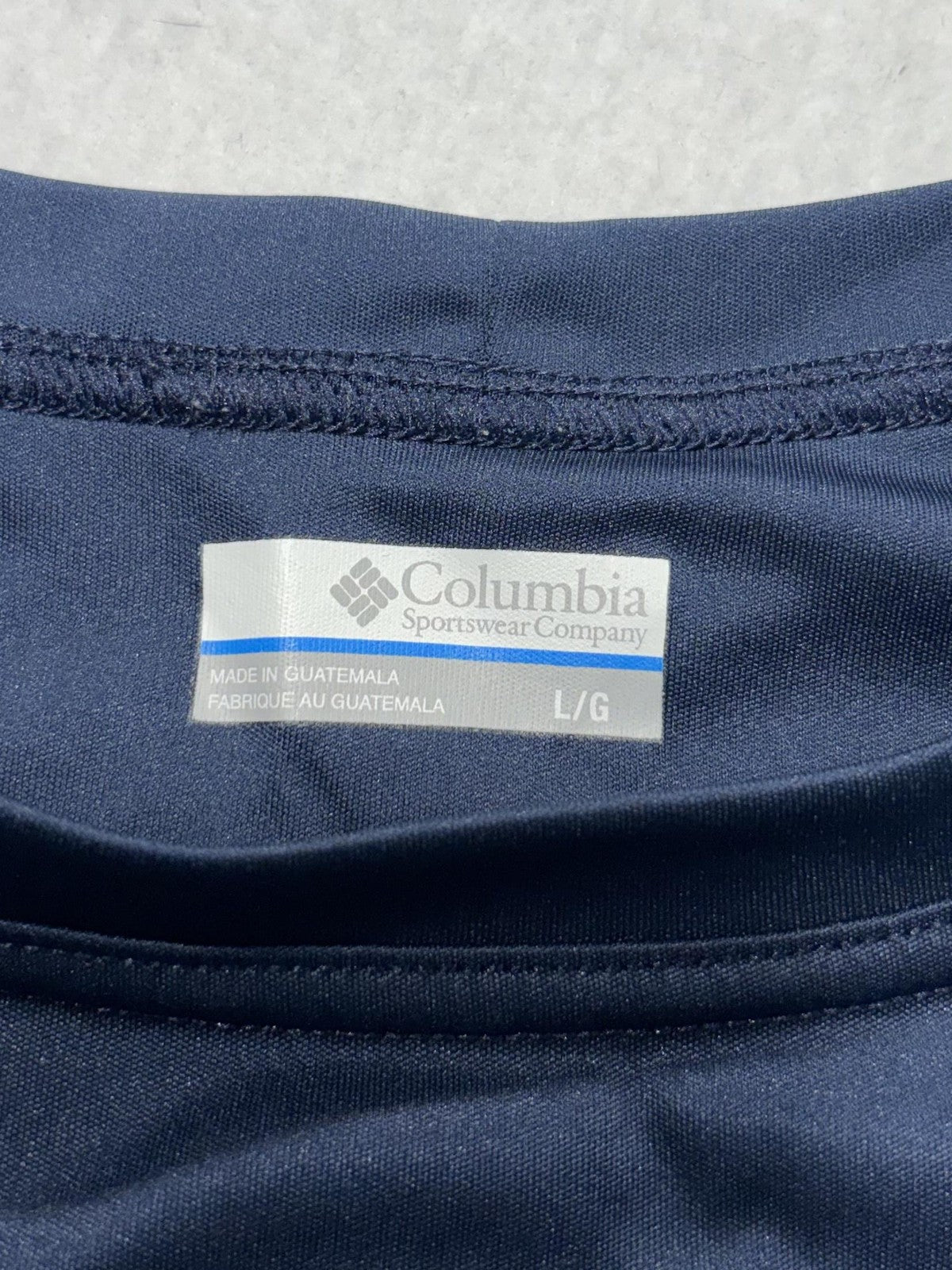 Columbia PFG Omni-Shade Shirt Mens Large Blue Long Sleeve Fishing UV Protection
