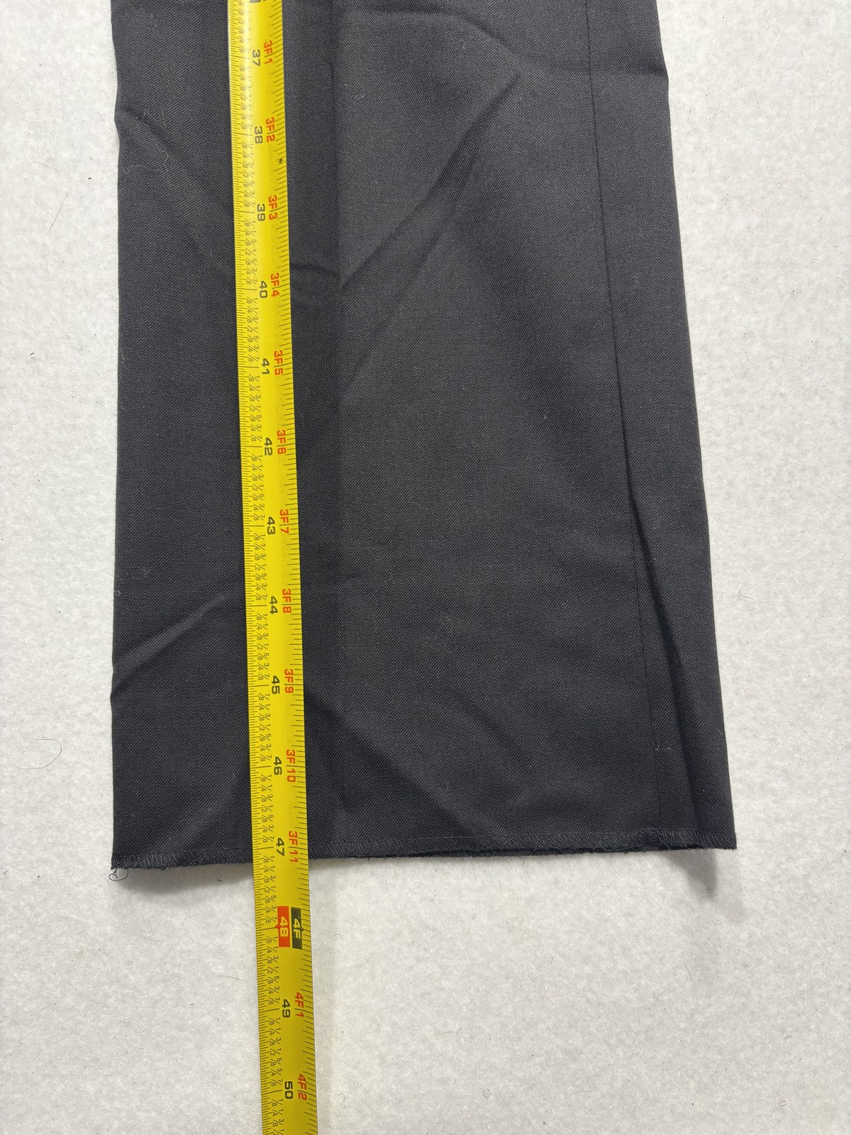 Calibrate Dress Pants Mens 34x38 Black Classic Fit Wool Flat Front Business