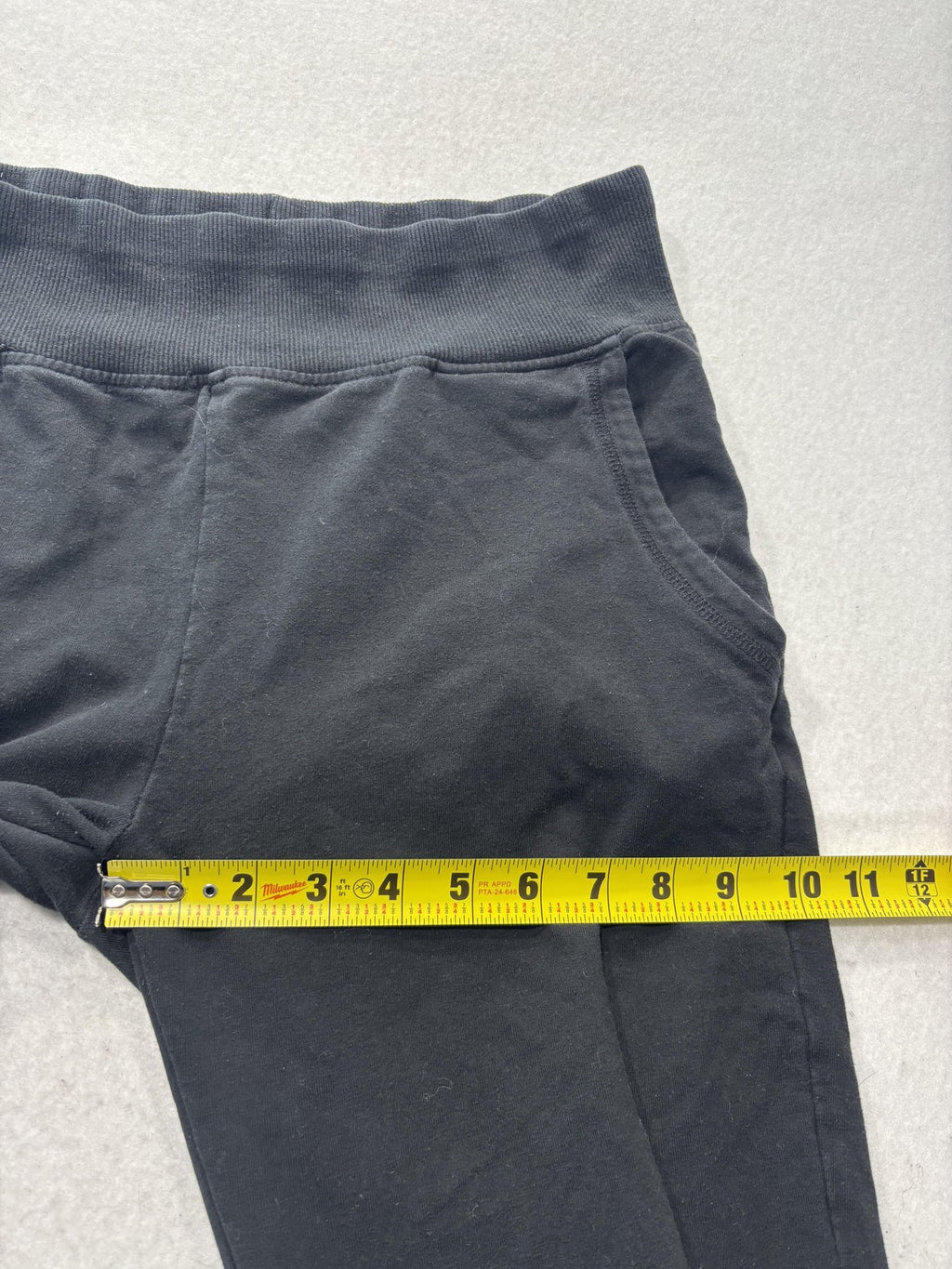 Ambiance Jogger Pants Womens L Black Knit Elastic Waist Tapered Lounge Casual