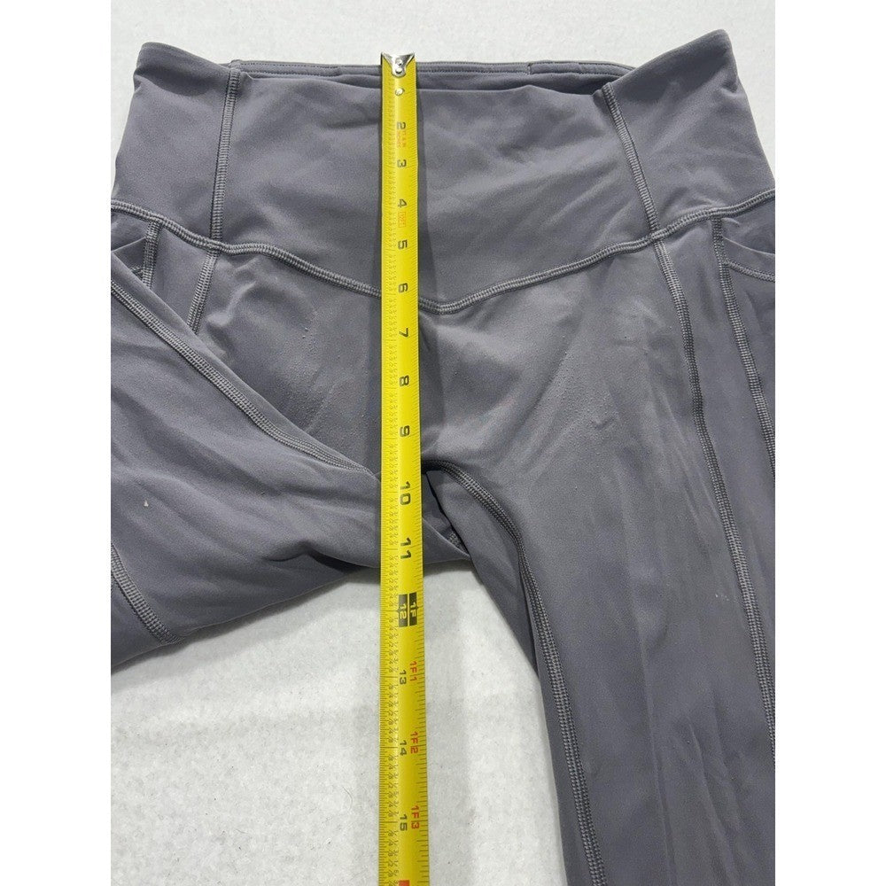 Lululemon Leggings Womens 6 Gray High Rise Cropped 23.5" Inseam Pocket Stretch