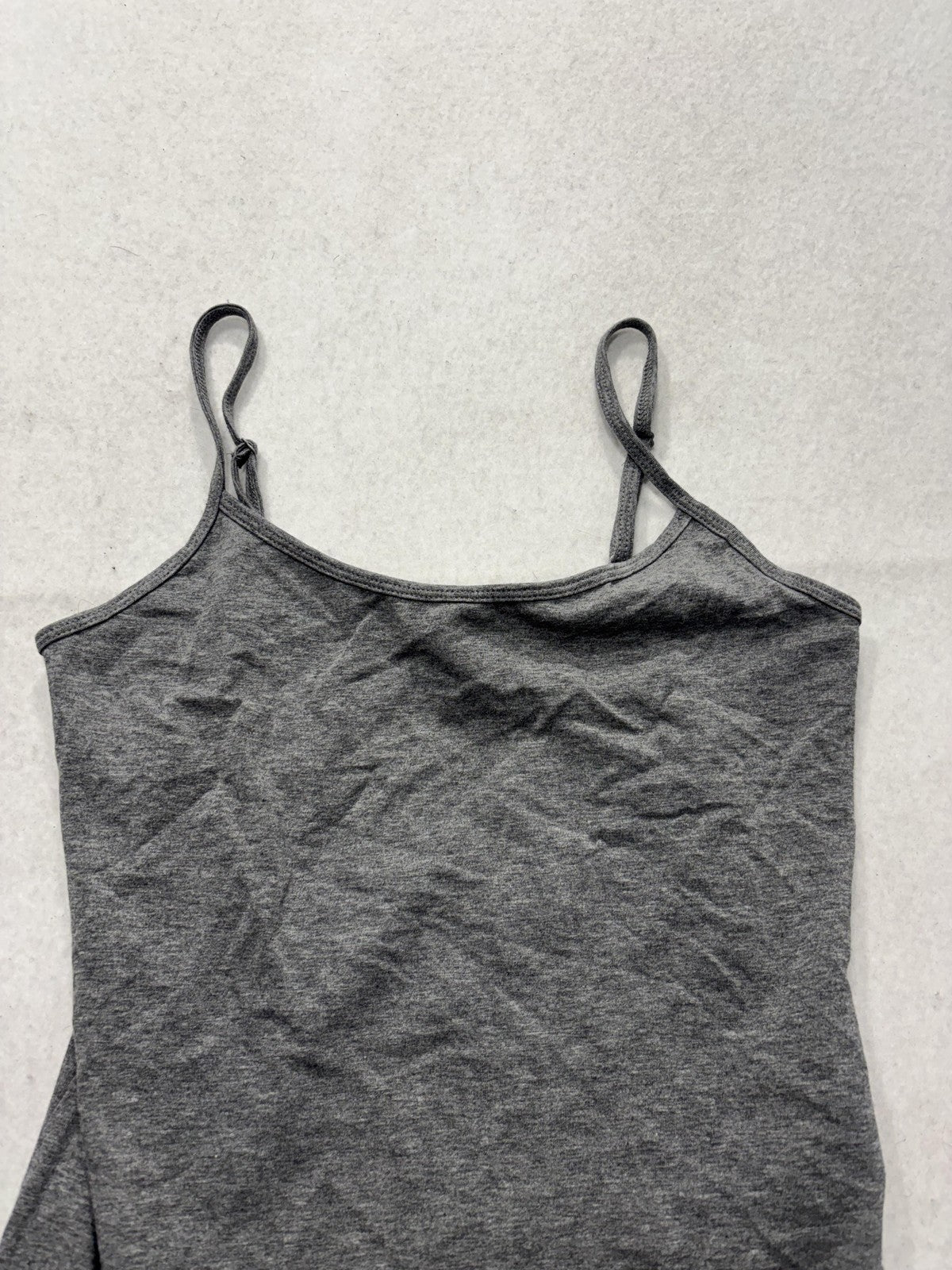 Forever 21 Tank Top Womens M Gray Camisole Adjustable Spaghetti Strap Basic