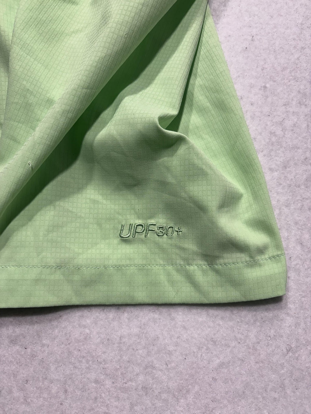 Columbia PFG Shirt Mens 2XL Green Short Sleeve Fishing Button Up Vented UPF 30+