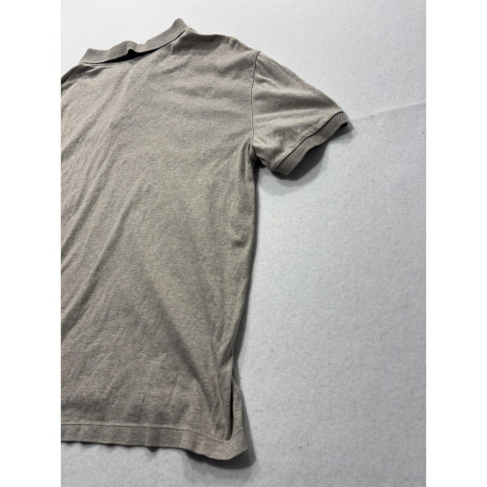 Banana Republic Polo Shirt Mens Small Gray Short Sleeve Jersey Cotton Casual