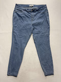 Honey & Bristle Jeans Womens 16 Plus Blue Light Wash High Rise Skinny 36x26.5