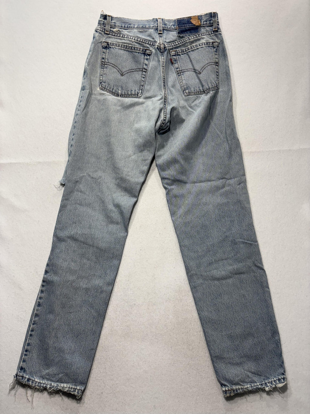 Levi's 560 Loose Fit Jeans Mens 32x32 Blue Light Wash Straight Distressed USA