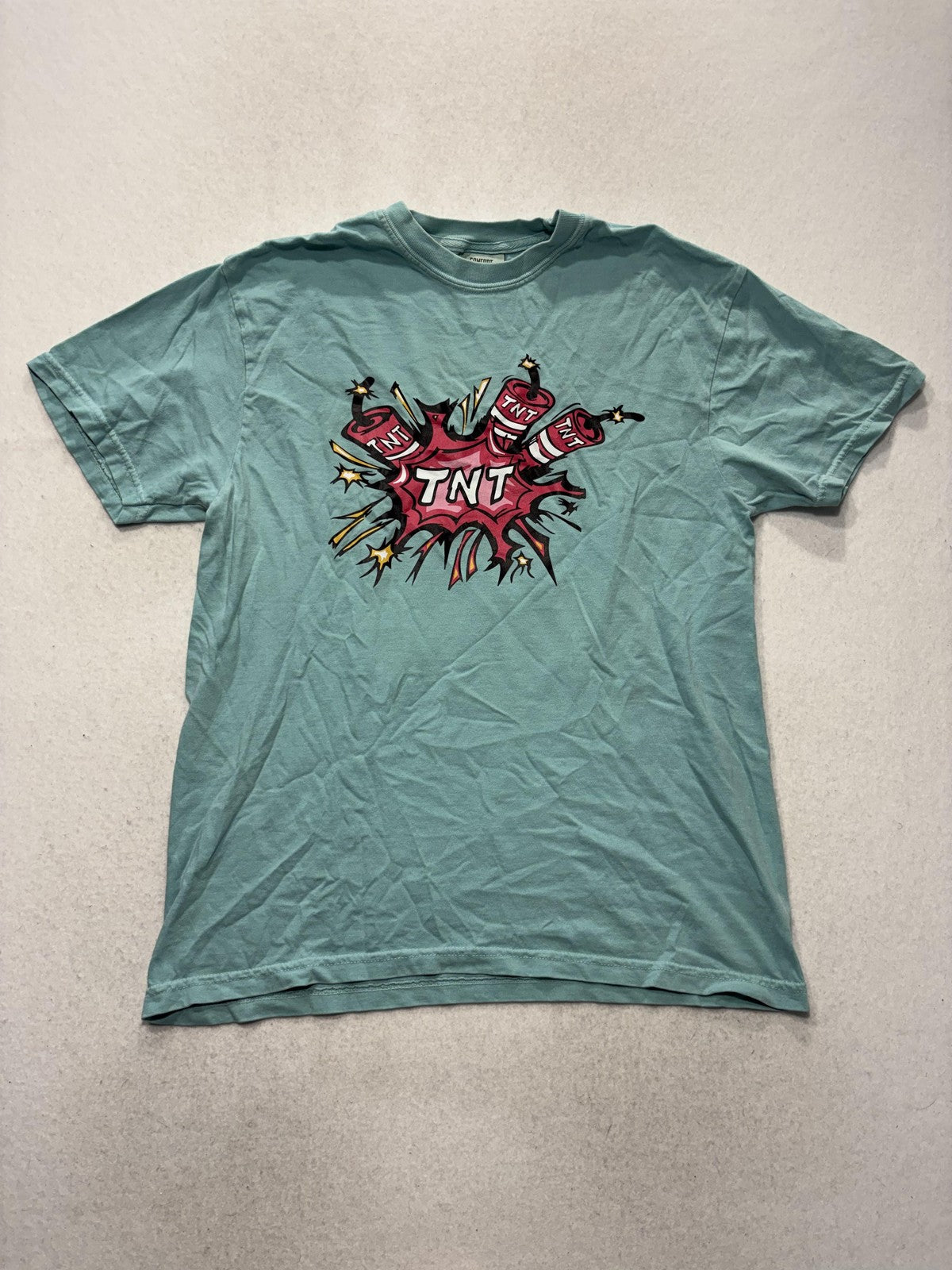 Comfort Colors Shirt Mens Medium Green TNT Carsyns Funcle 31 Graphic Tee Funny