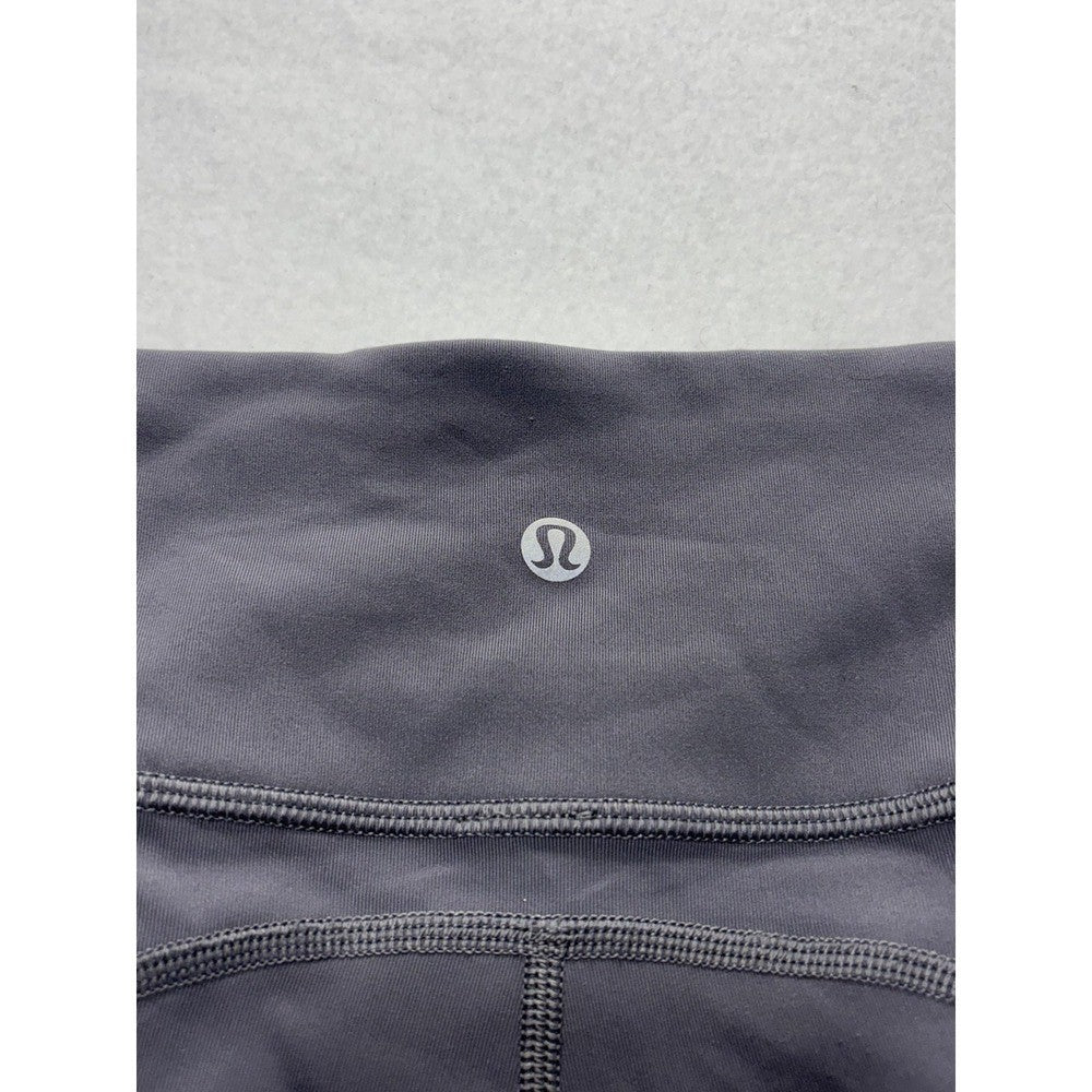Lululemon Leggings Womens 6 Gray High Rise Cropped 23.5" Inseam Pocket Stretch