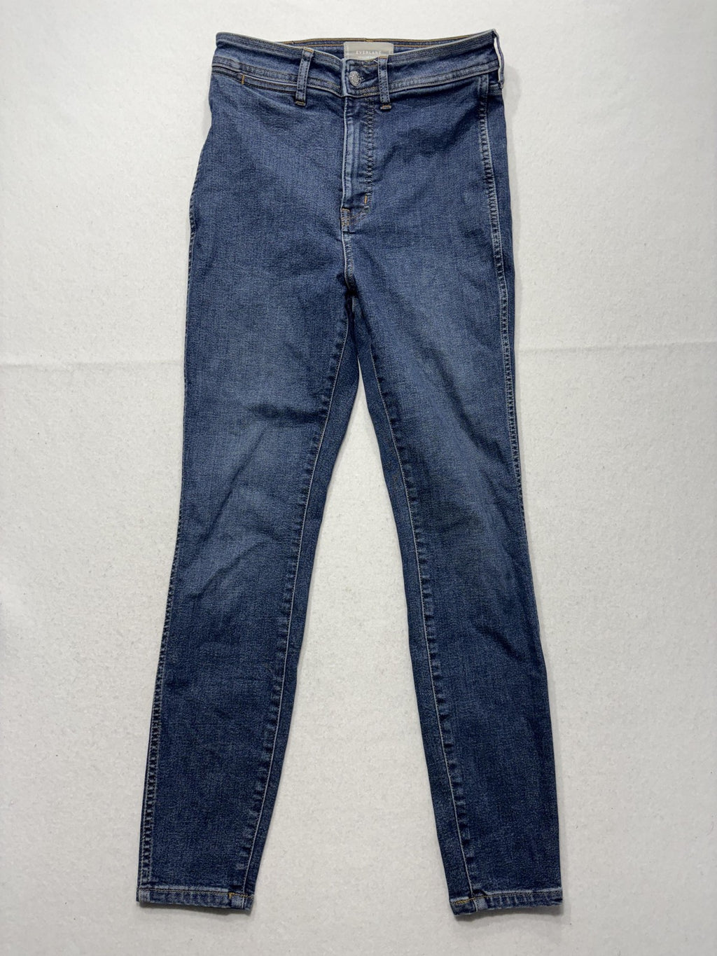 Everlane Way High Skinny Jeans Womens 28 Blue Medium Wash Stretch 28x28.5