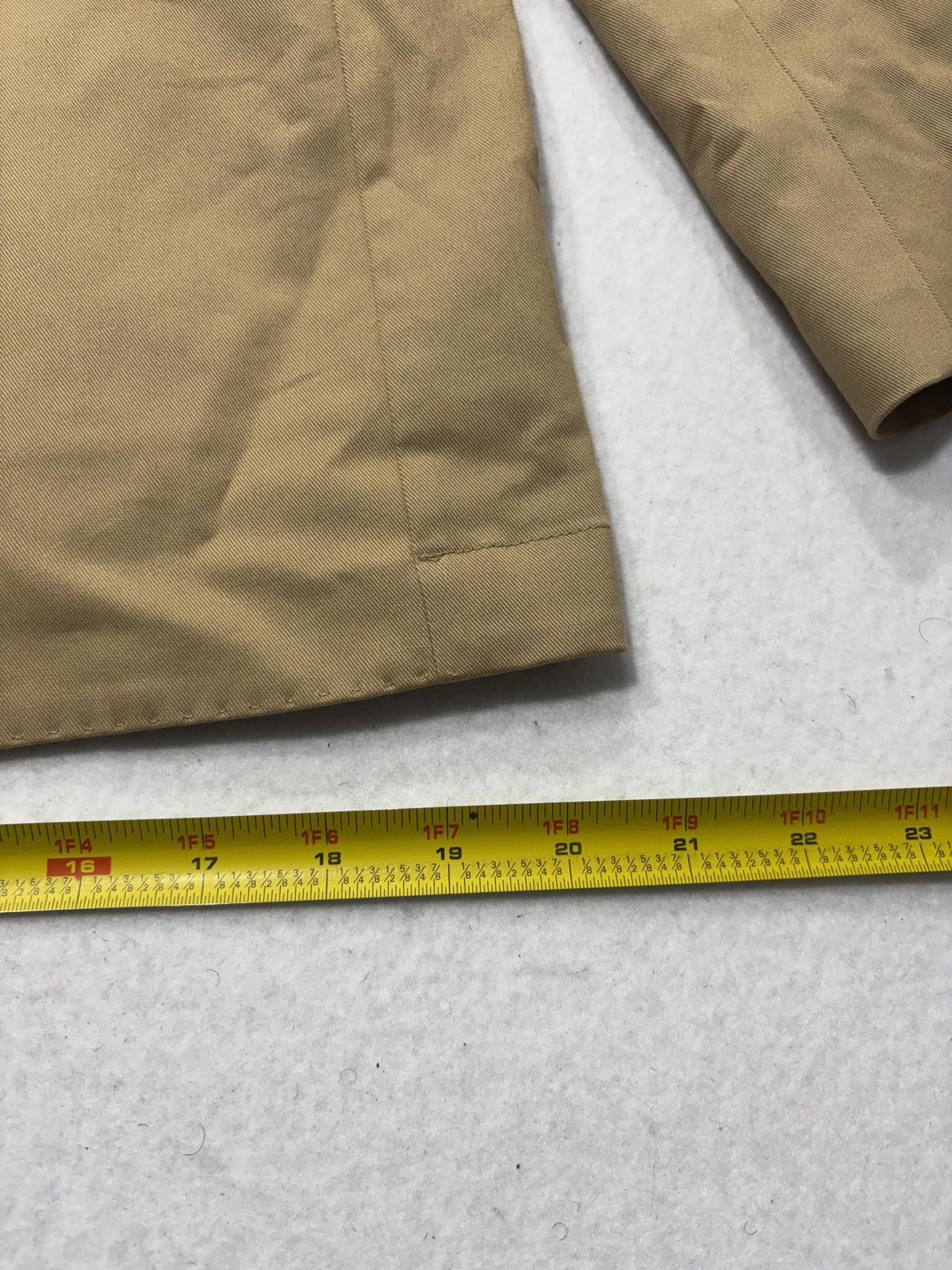 J.Crew Thompson Suit Jacket Mens 38 Beige Cotton Two Button Blazer Notch Lapel