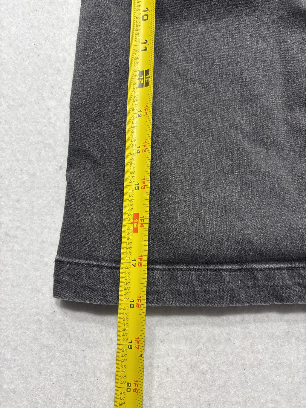Free People Skirt Womens 12 Gray Denim High Rise Zip Back Mini Stretch Casual