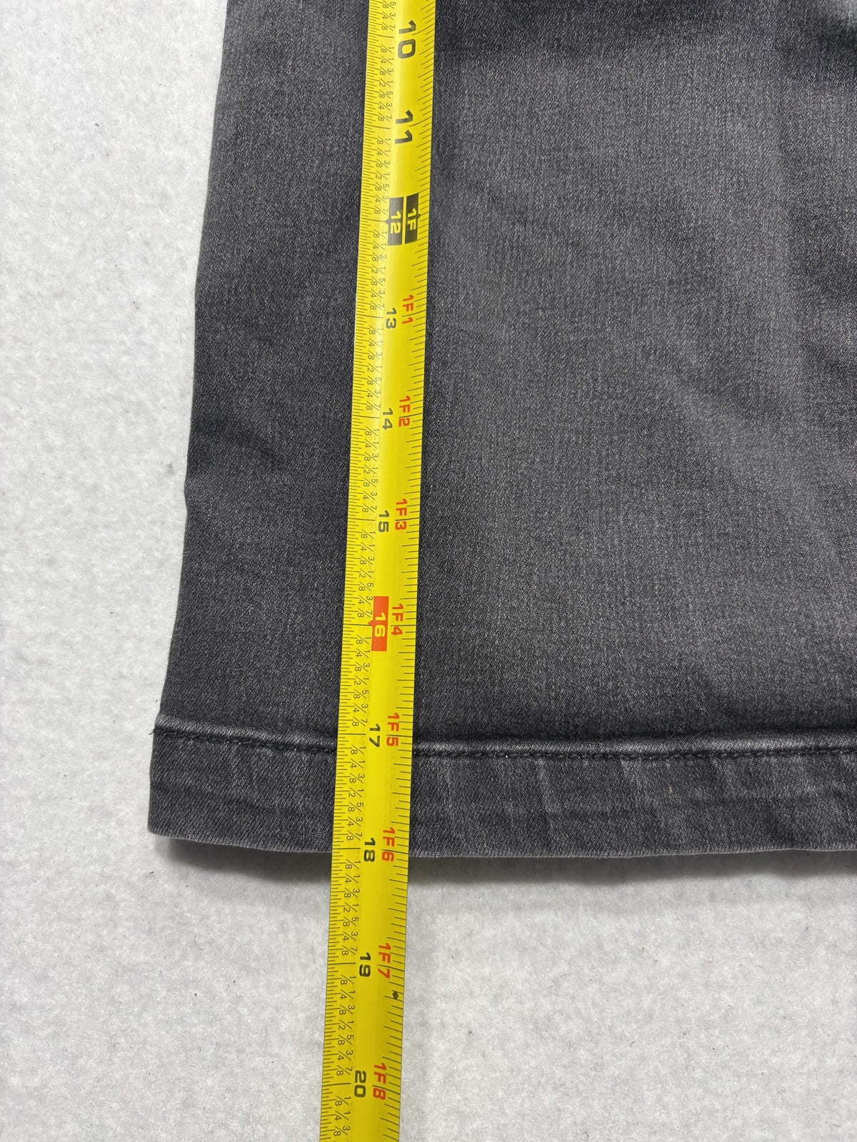 Free People Skirt Womens 12 Gray Denim High Rise Zip Back Mini Stretch Casual