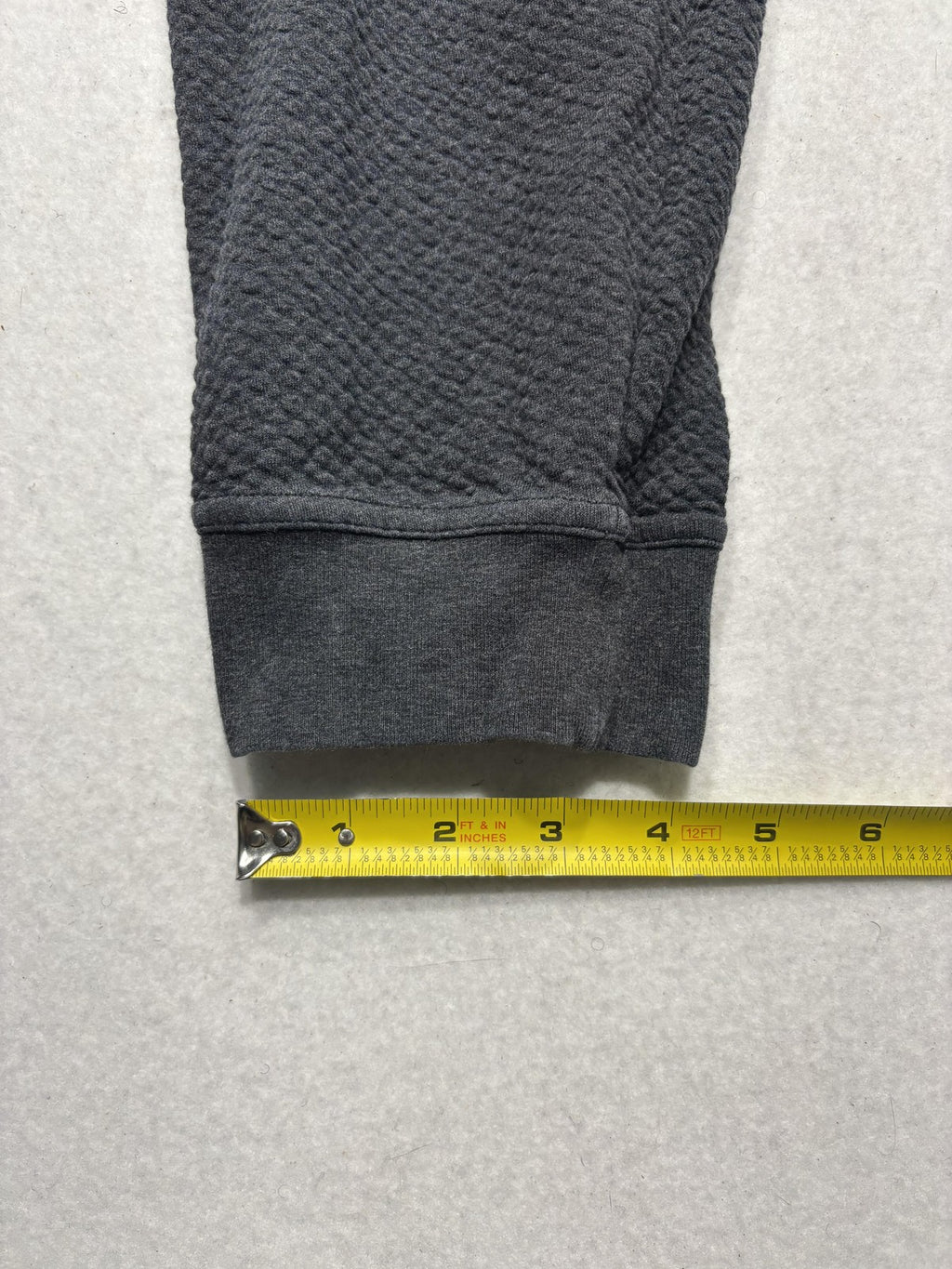Lululemon Jogger Pants Mens 32 Gray Textured Knit Elastic Waist Pockets Lounge