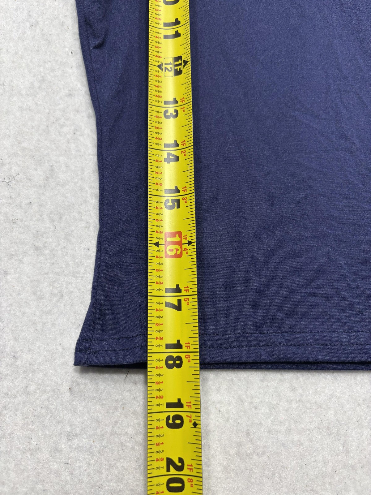Blue V Neck Short Sleeve Stretch Tee Basic Casual Shirt Womens Medium C187VOV65