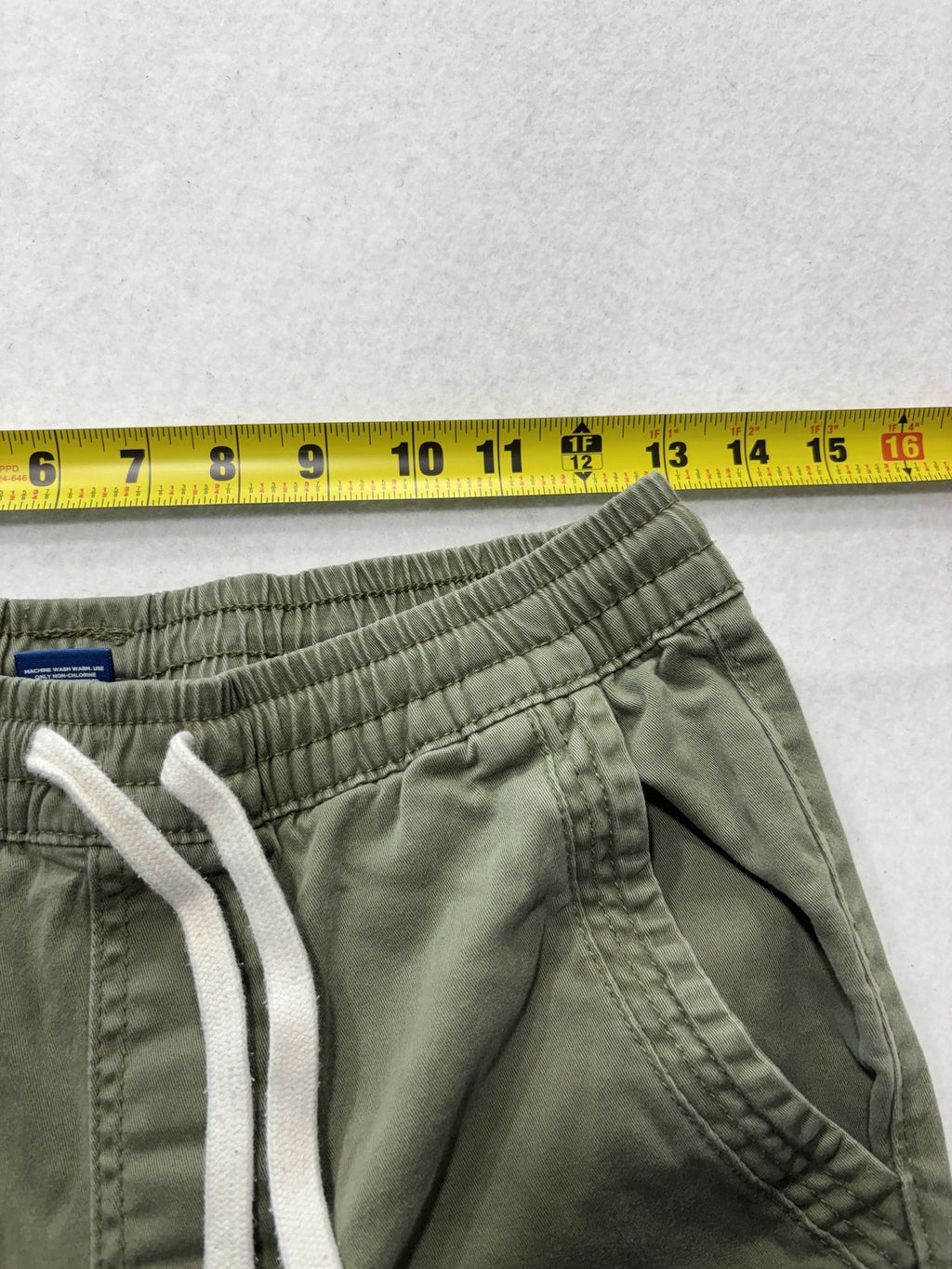 Arizona Jean Co Jogger Pants Mens Small Green Skinny Elastic Waist Cuffed Ankle