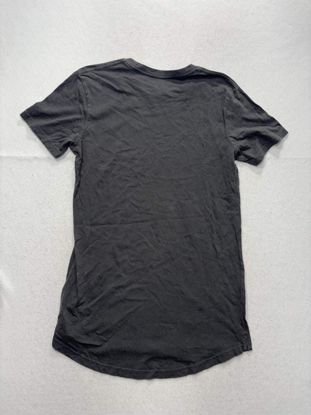 Cotton On Shirt Mens Small Gray Longline Curved Hem Crew Neck Casual Slim Tee
