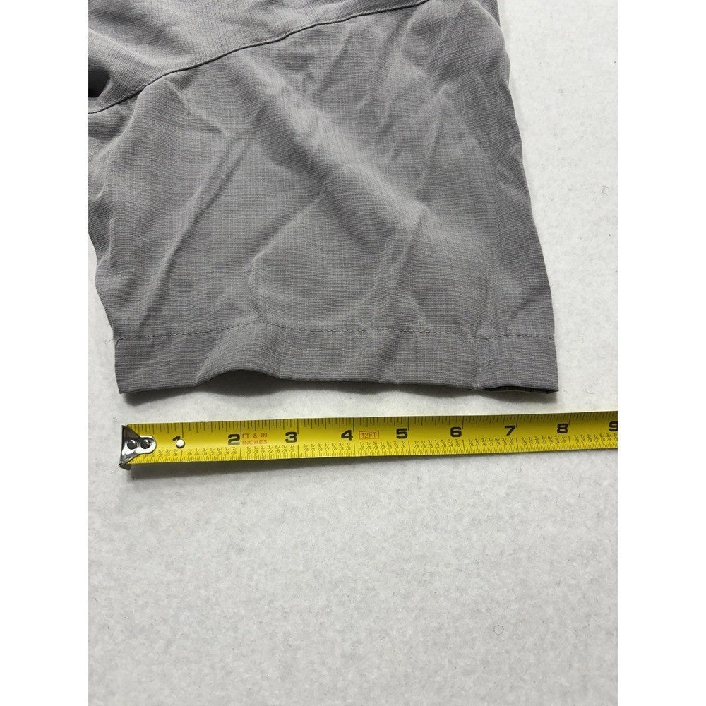 Columbia Shirt Mens XL Gray Check Short Sleeve Button Up Lightweight Casual