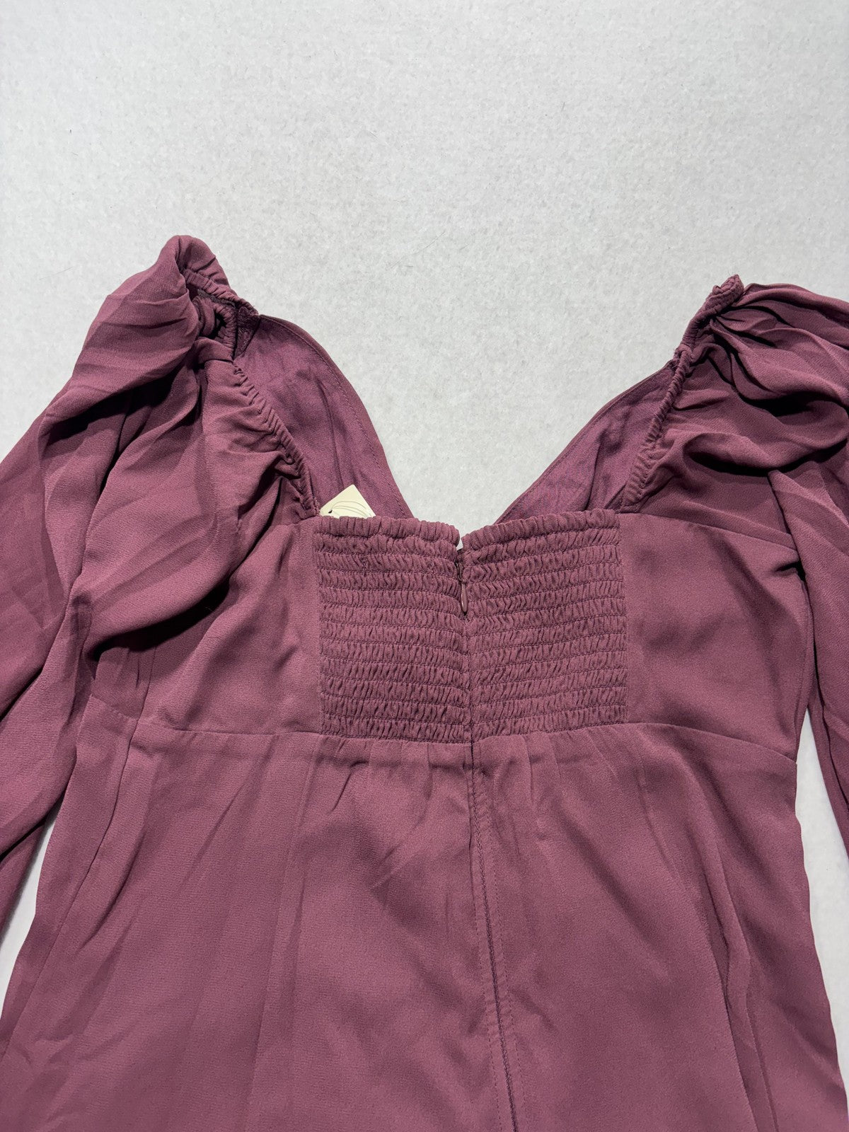 Abercrombie & Fitch Dress Womens Small Purple Sweetheart Puff Sleeve Flare Mini