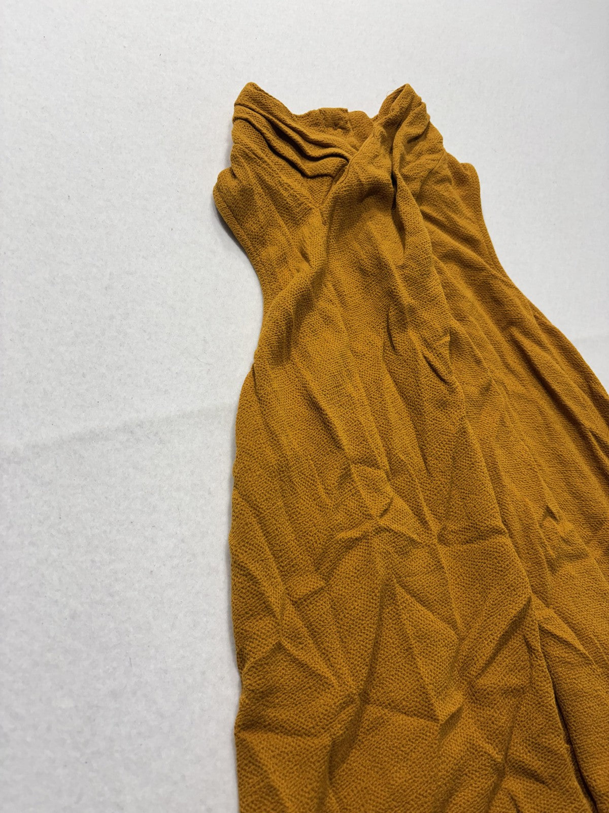Maeve By Anthropologie Blouse Womens 6 Yellow High Neck Sleeveless Button Tunic