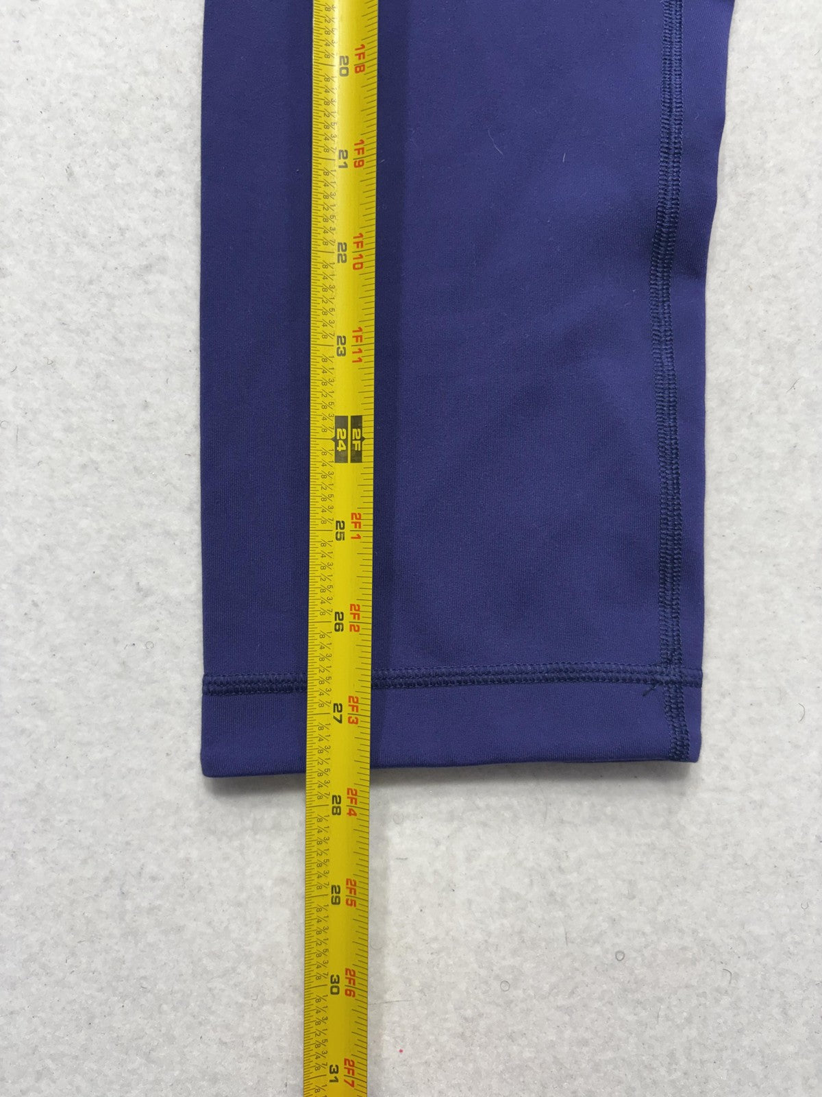 Lululemon Leggings Womens 10 Blue High Rise 22.5" Inseam Capri Yoga Stretch