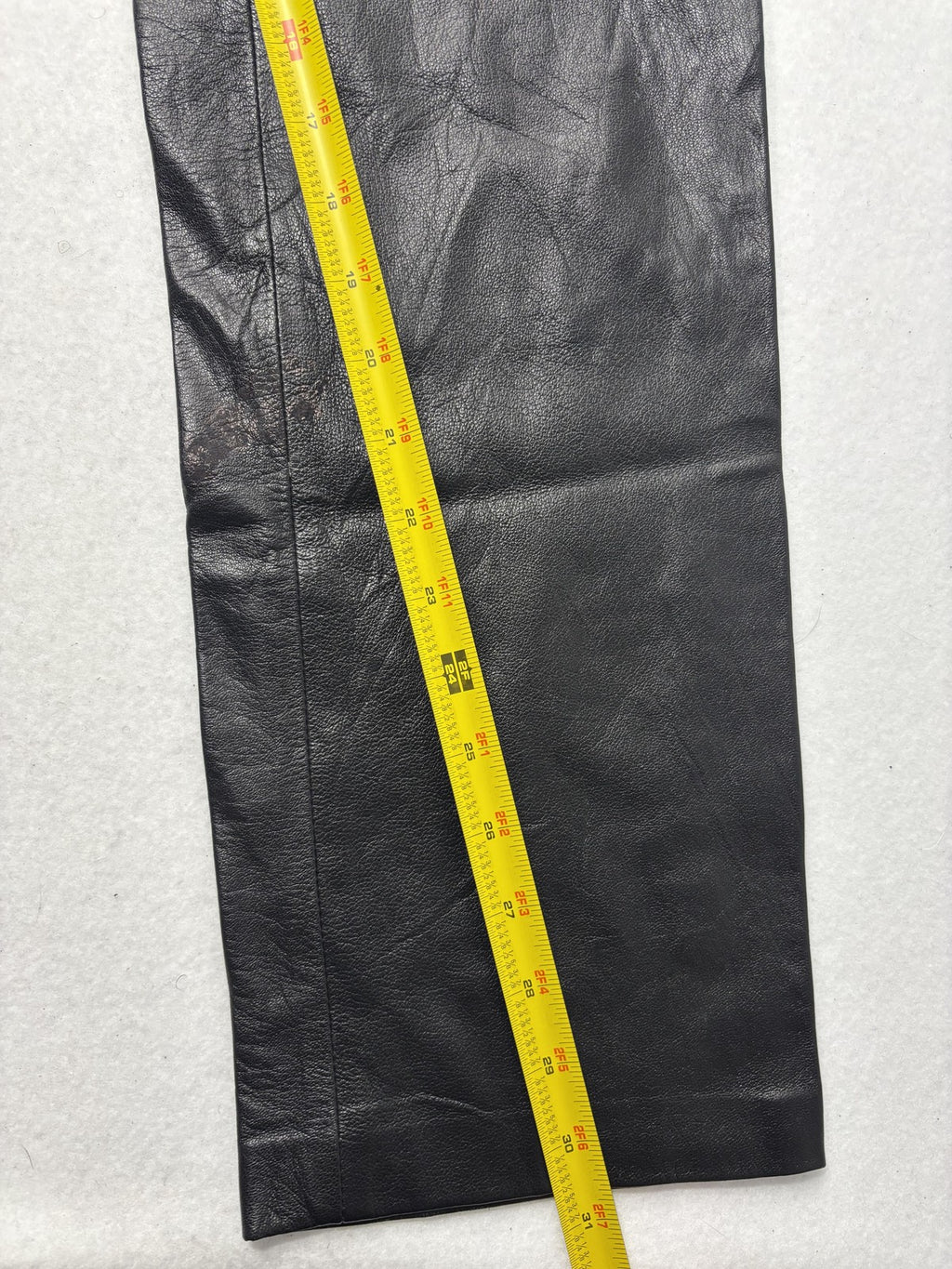 Jamie Sadock Dress Pants Womens 6 Black Leather Straight Leg Lined Zip Pockets