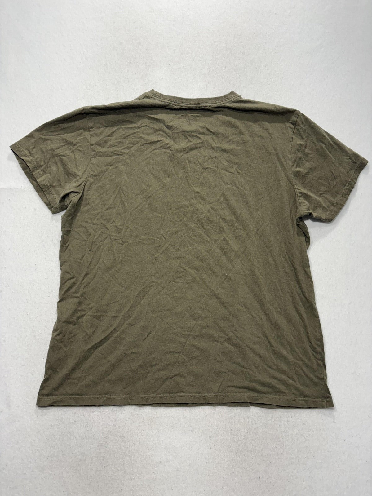 Adidas Shirt Mens 2XL Green Golf Big Logo Graphic Tee Short Sleeve Sports