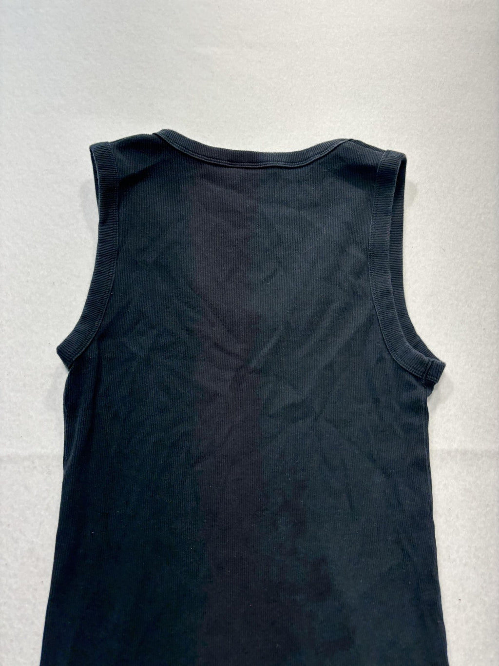 Abercrombie & Fitch Tank Womens Small Black Ribbed Knit Scoop Neck Maternity