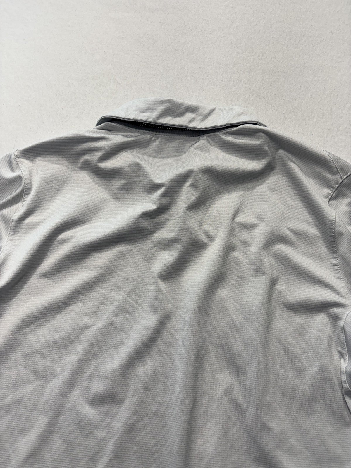 Texas Longhorns Polo Shirt Mens Medium Gray NCAA Golf Nike Dri Fit Standard Fit