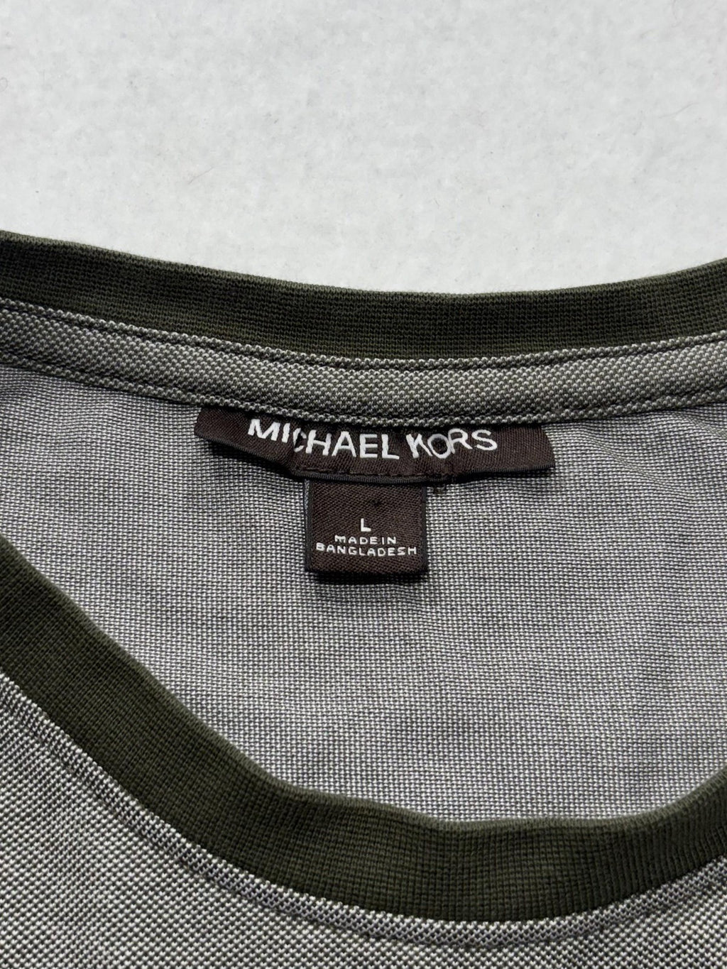 Michael Kors Shirt Mens Large Multicolor Colorblock Ringer T-Shirt Short Sleeve