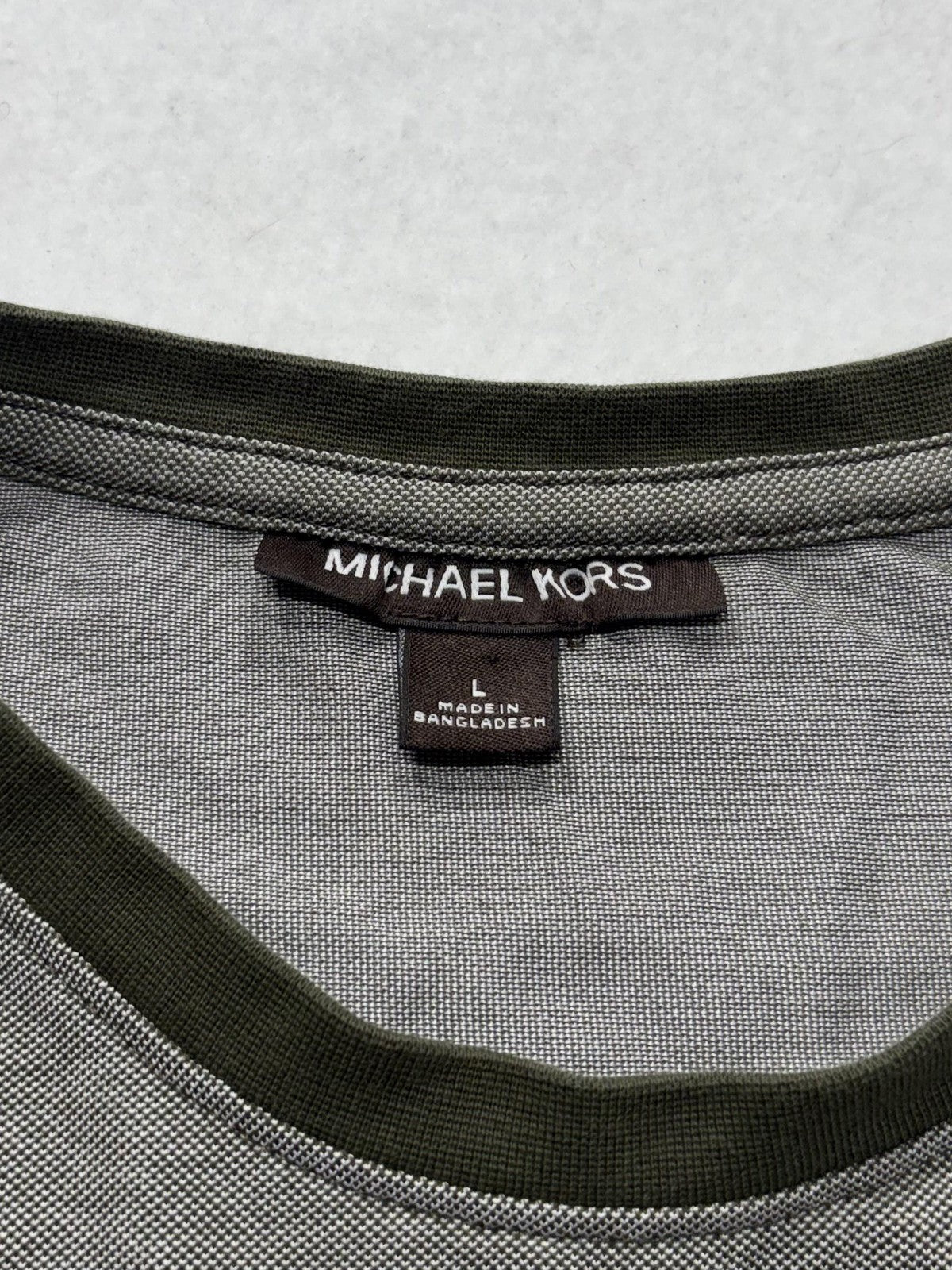 Michael Kors Shirt Mens Large Multicolor Colorblock Ringer T-Shirt Short Sleeve