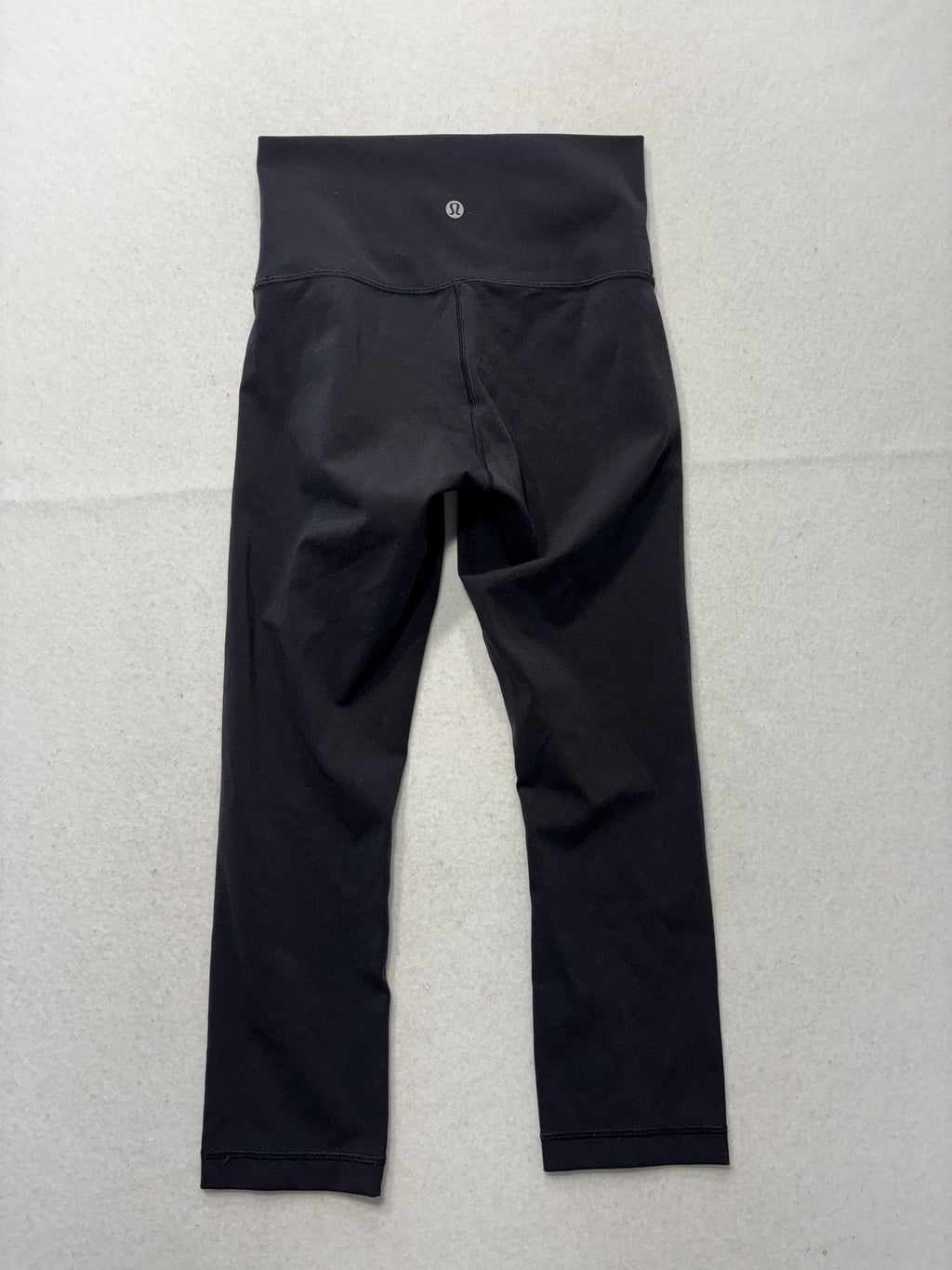 Lululemon Leggings Womens 4 Black High Rise 23" Inseam Cropped Yoga Stretch