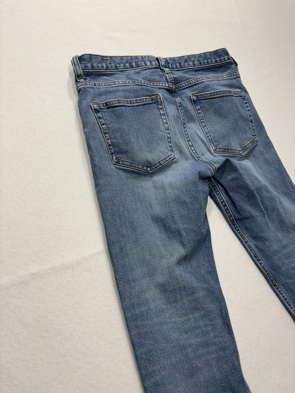 Everlane Jeans Womens 29 Blue Medium Wash Straight Leg Mid Rise Stretch 29x27.5