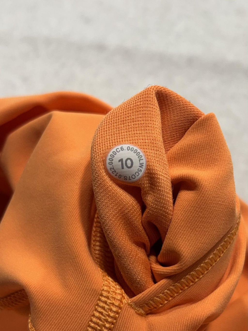 Lululemon Leggings Womens 10 Orange High Rise 25" Inseam Ankle Stretch Yoga