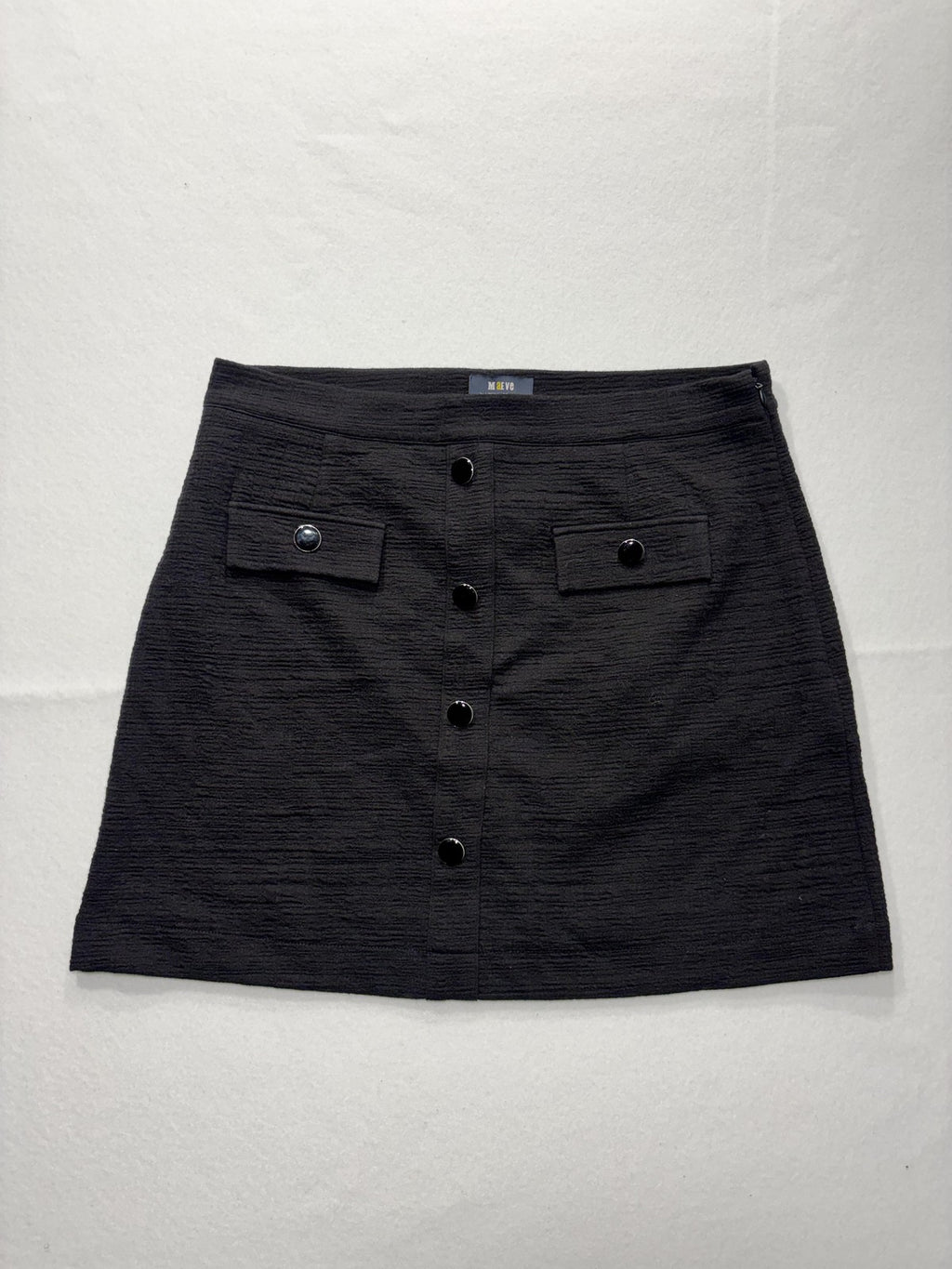 Maeve Skirt Womens Large Gray Textured Button Front A Line Mini Anthropologie