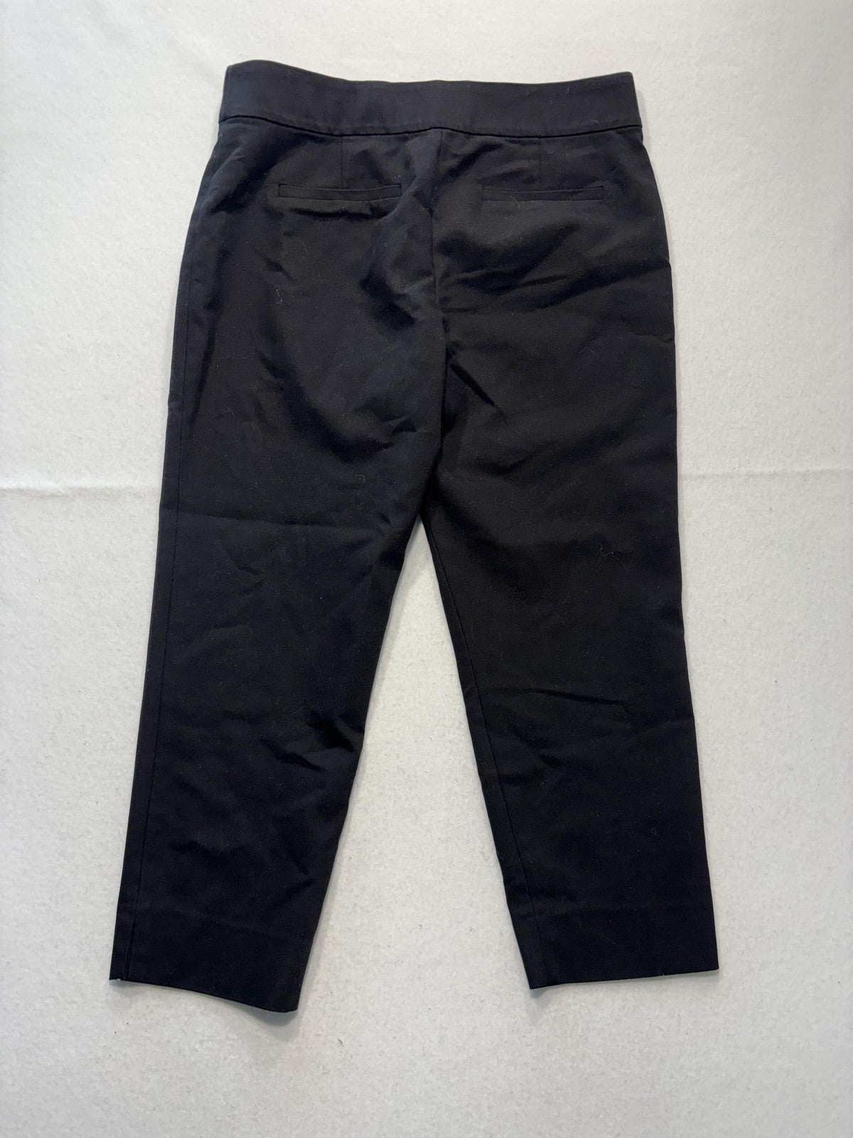 MICHAEL Michael Kors Dress Pants Womens 10 Black Twill Slim Ankle Pull On Work