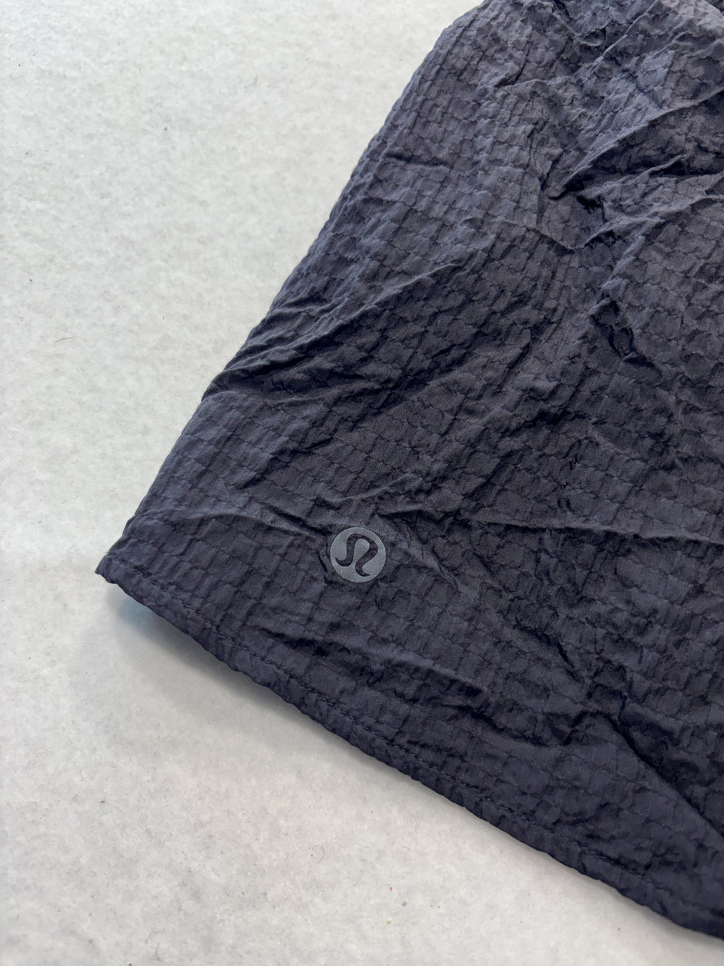 Lululemon Running Shorts Womens XXS Black Crinkle 3" Inseam Lined Athletic
