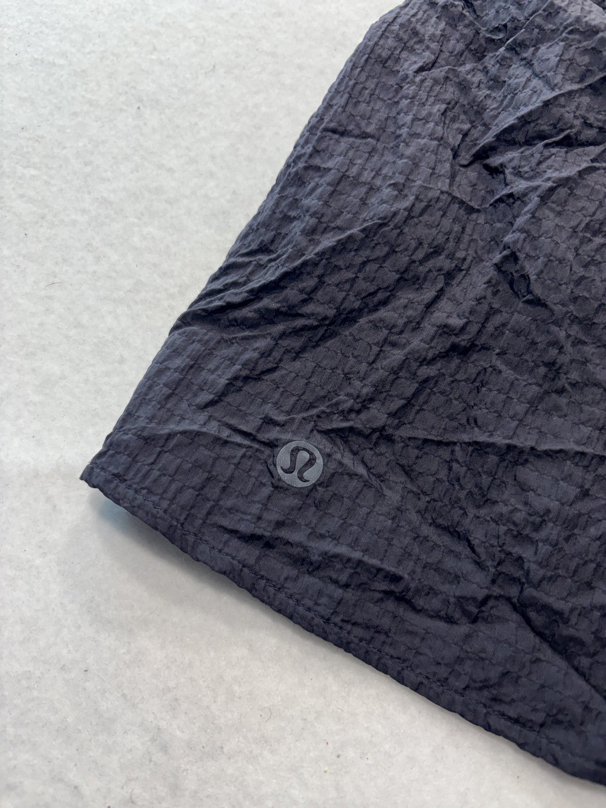Lululemon Running Shorts Womens XXS Black Crinkle 3" Inseam Lined Athletic