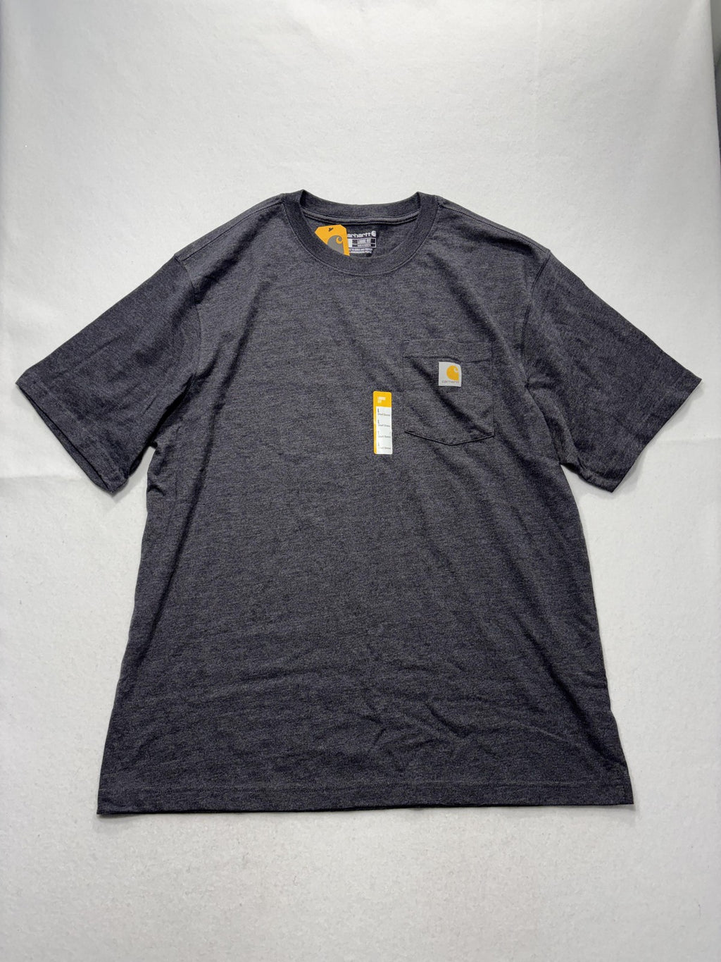 Carhartt Shirt Mens Large Gray Loose Fit Pocket T-Shirt Short Sleeve Workwear