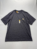 Carhartt Shirt Mens Large Gray Loose Fit Pocket T-Shirt Short Sleeve Workwear