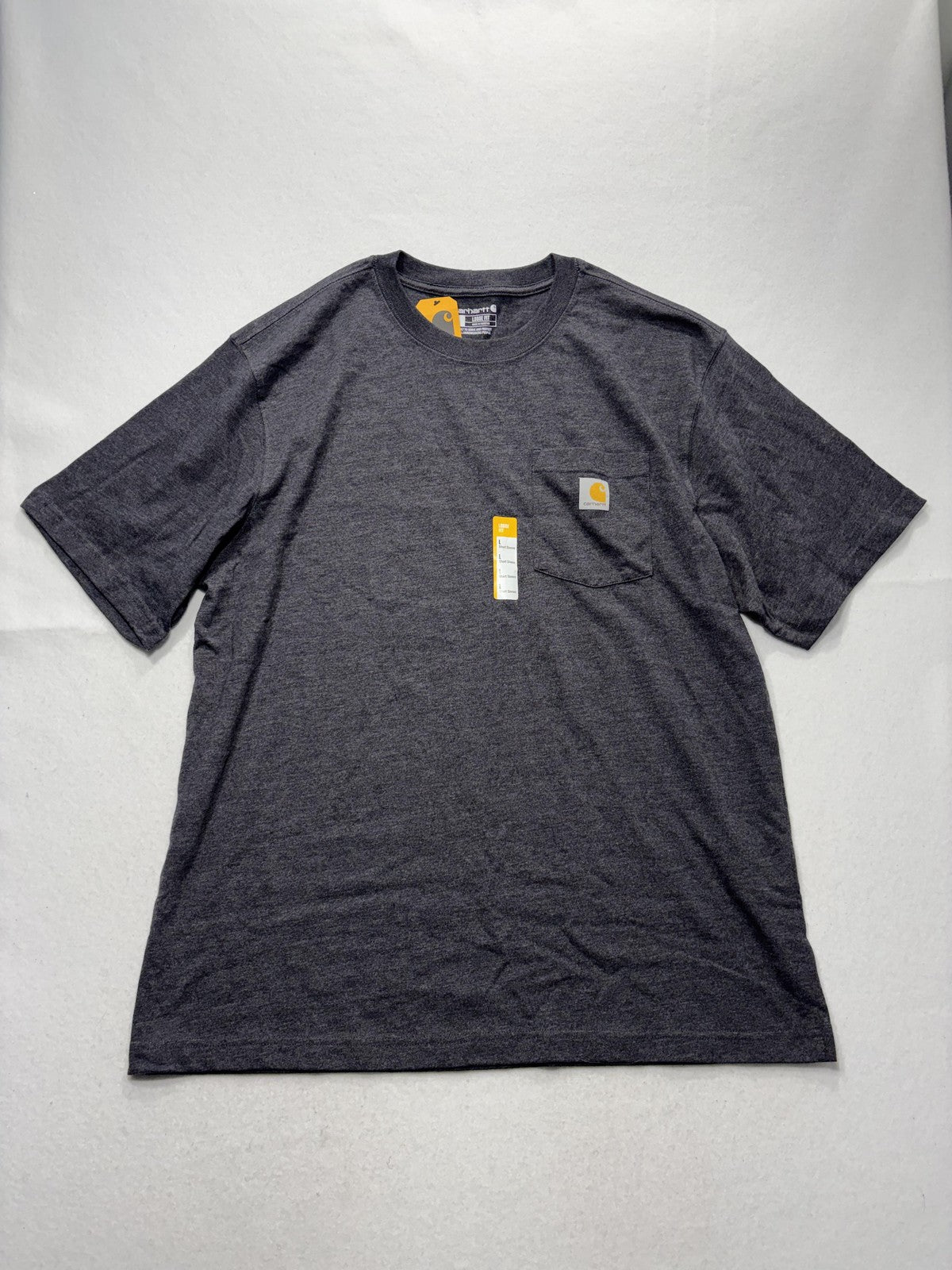 Carhartt Shirt Mens Large Gray Loose Fit Pocket T-Shirt Short Sleeve Workwear