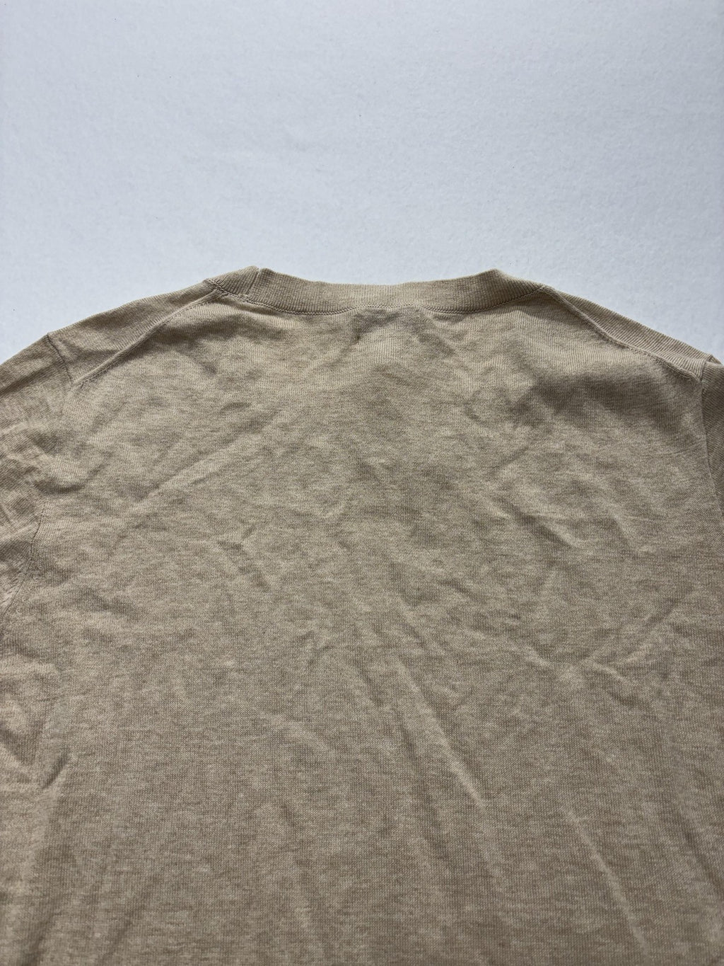 J.Crew Teddie Sweater Womens 2X Plus Beige Knit Crew Long Sleeve Pullover